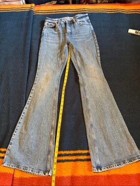Idyllwind Light Blue Flare Jeans - High Rise Wide Leg